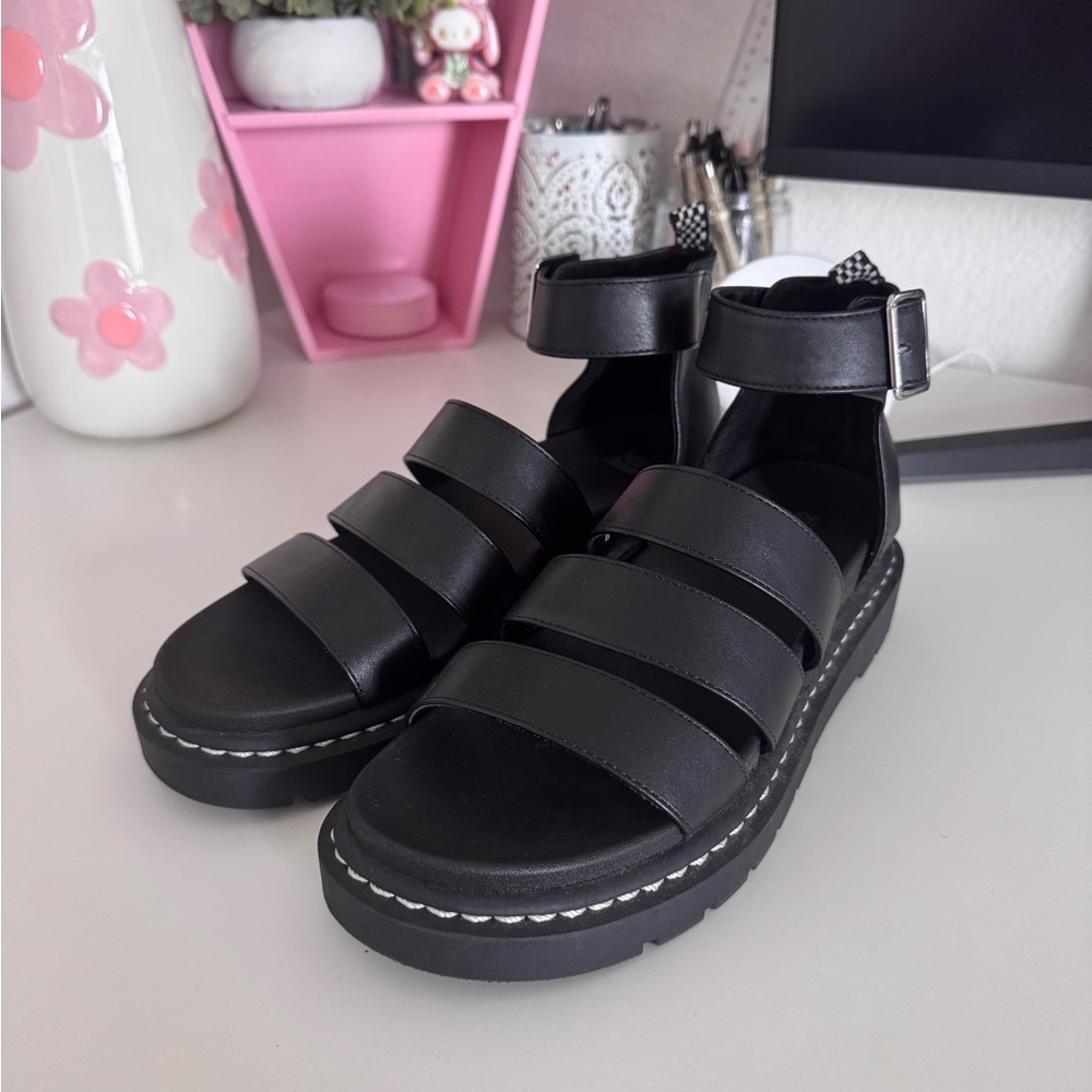 Wild Fable Black Strappy Sandals